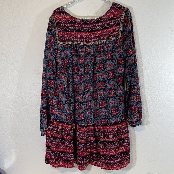 ONE CLOTHING Paisley Tunic Boho Dress Size Medium - Picture 4 of 5